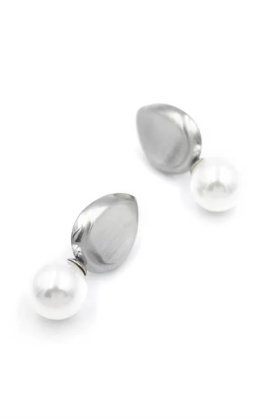 İnci Damla Küpe - Gümüş