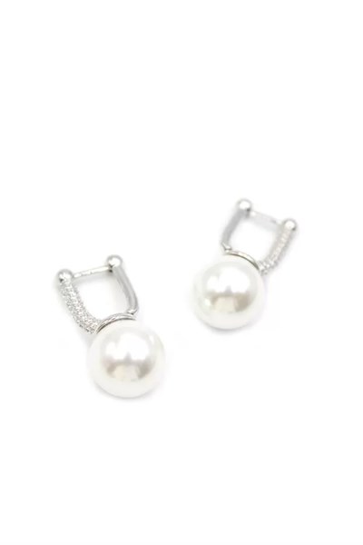 İnci Küpe - Gümüş