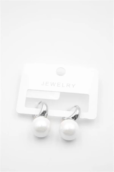 İncili Küpe - Gümüş