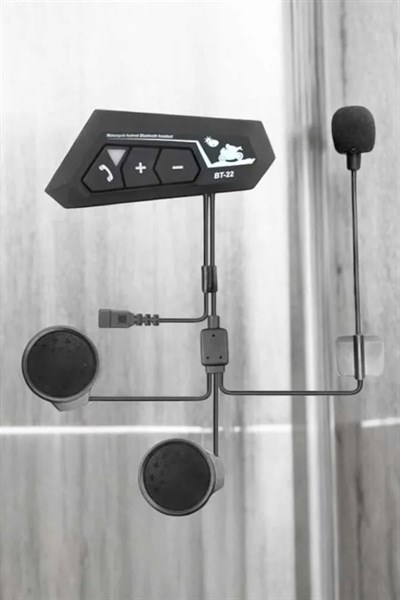 İnterkom Intercom Kask Kulaklık Bt22 Bluetooth Motosiklet Kulaklık 5.0 Bluetooth