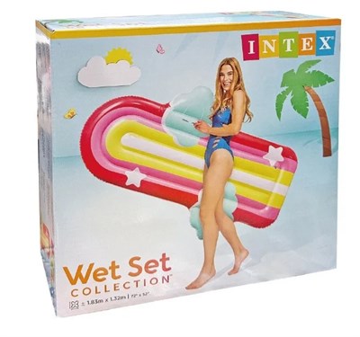 Intex Gökkuşağı Desenli Bulutlu Yatak 175cm