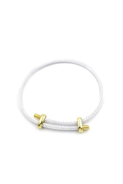 İp Bileklik - Beyaz