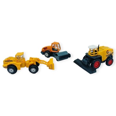 İş Makinaları Serisi - 3 lü Metal İnşaat Serisi
