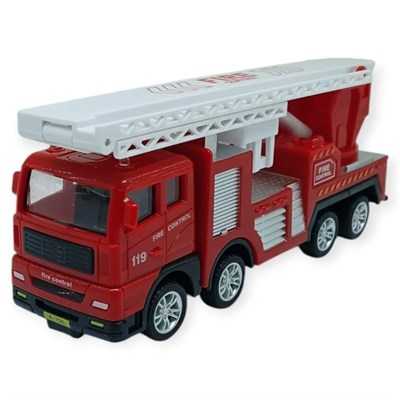 İş Makinaları Serisi - Sürtmeli İtfaiye Aracı 16 cm - Katlanan Merdiven