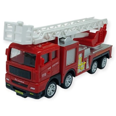 İş Makinaları Serisi - Sürtmeli İtfaiye Aracı 16 cm - Uzayan Merdiven