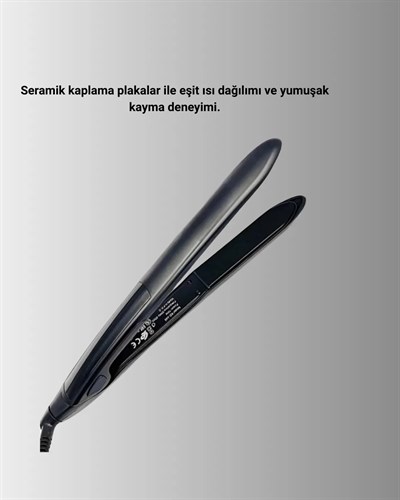 Isı Ayarlı 2025 Titanyum Kaplama Seramik Plakalı Saç Düzleştirici A Kalite Orijinal