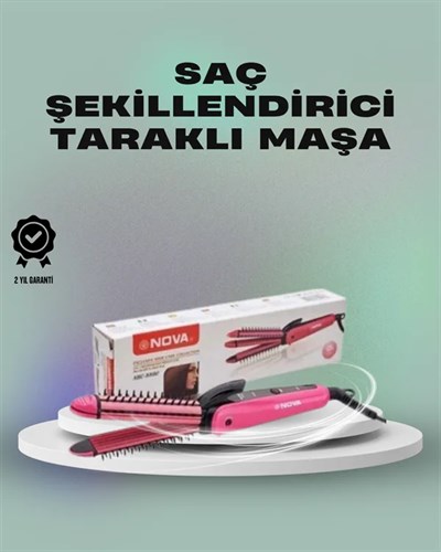 Isı Koruyucu ve Sabitleyici Özellikli Profesyonel Saç Maşası