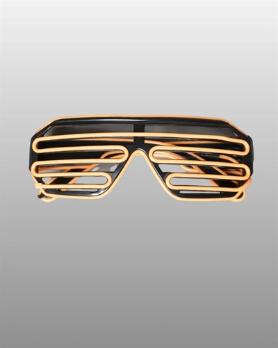 Işıklı Tasarımlı LED Gözlük Eğlence Aksesuarı