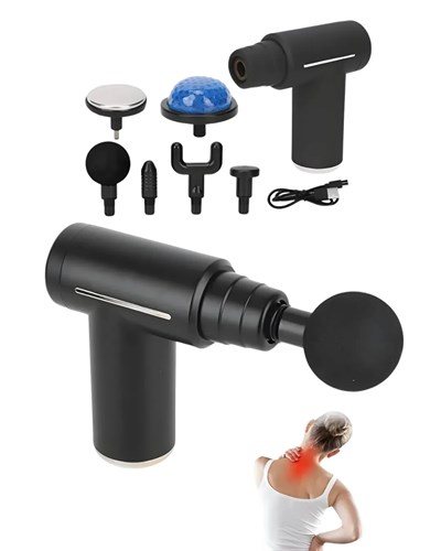 Isıtmalı Soğutmalı Masaj Tabancası 3200 RPM Sessiz Motor USB C Şarjlı