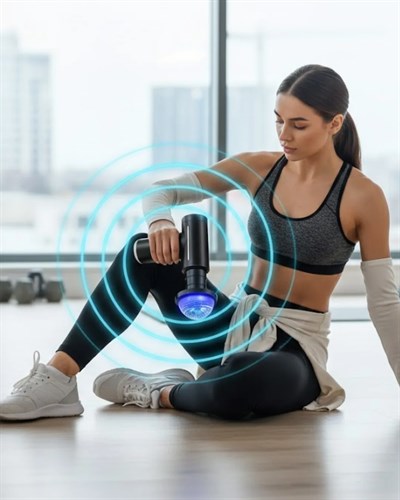 Isıtmalı Soğutmalı Masaj Tabancası 3200 RPM Sessiz Motor USB C Şarjlı