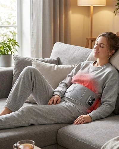 Isıtmalı Titreşimli Bel Masaj Kemeri 3 Kademeli Sıcaklık Ayarlı Kablosuz Tasarım