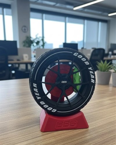 Jant Tasarımlı Masa Üstü Ofis Dekoru Spor Tasarım Aksesuar