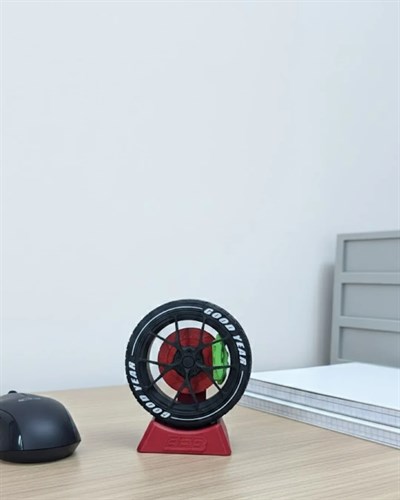 Jant Tasarımlı Masa Üstü Ofis Dekoru Spor Tasarım Aksesuar