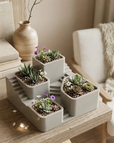 KAKTÜS SAKSI SETİ GRİ