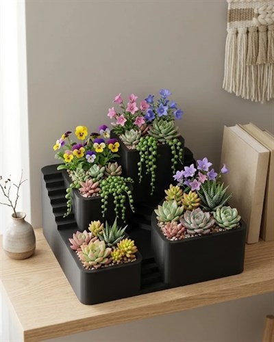 KAKTÜS SAKSI SETİ SİYAH