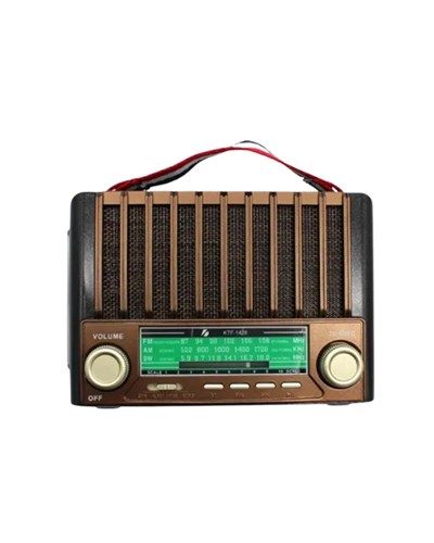 KTF-1428 Solar Panel Destekli Şarjlı Bluetooth Hoparlör – FM/AM/SW Radyo, AUX ve TF Kart Girişli