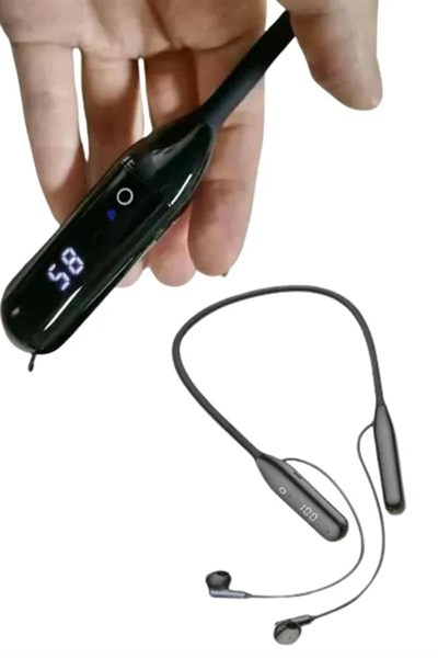 Kablolu Kulak İçi Bluetooth Kulaklık 60 Saat ANC Özellikli Boyun Bantlı