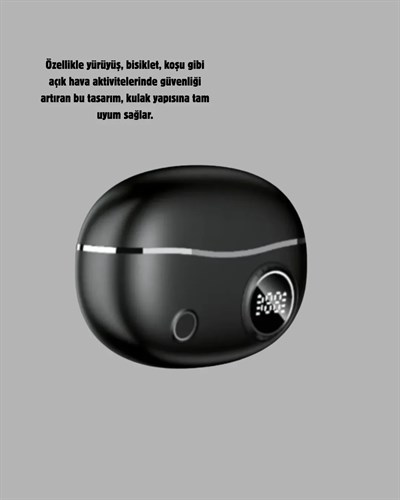 Kablosuz Açık Kulak Kulaklık Bluetooth 5.4 Type-C Hızlı Şarj 30 Saat