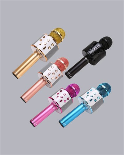 Kablosuz Bluetooth Karaoke Mikrofon Yankı Efektli