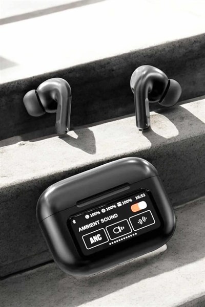 Kablosuz Bluetooth Kulaklık Ekranlı Uzun Şarj Süreli ANC Destekli