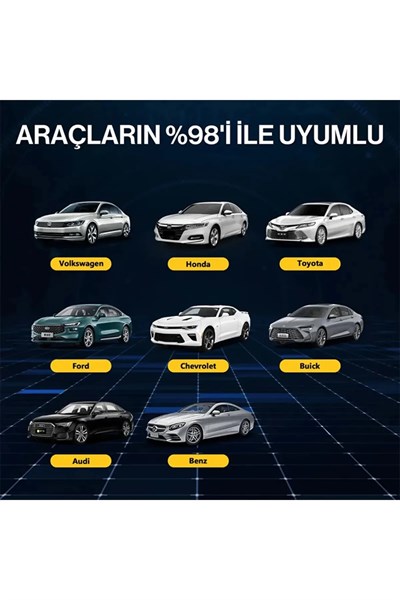 Kablosuz CarPlay & Android Auto Adaptörü - Apple ve Android Cihazlar İçin Evrensel Wireless Carplay Çevirici