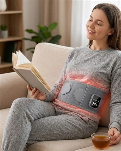 Kablosuz Isı Terapili Bel Kemeri 3 Masaj Modlu USB Şarjlı Tasarım