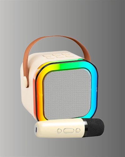 Kablosuz Karaoke Mikrofon Hoparlör Seti Güçlü Ses Çıkışı