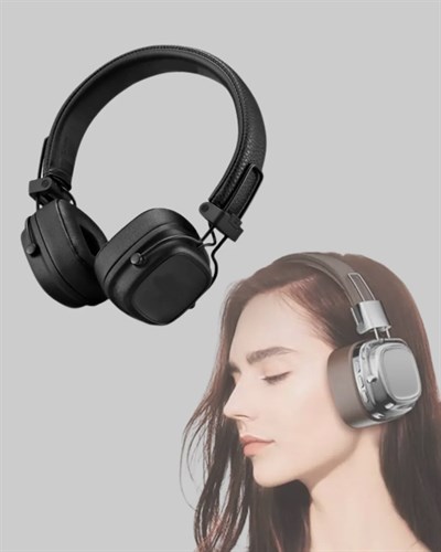 Kablosuz Kulak Üstü Bluetooth Kulaklık Güçlü Bas ve Katlanabilir Tasarım