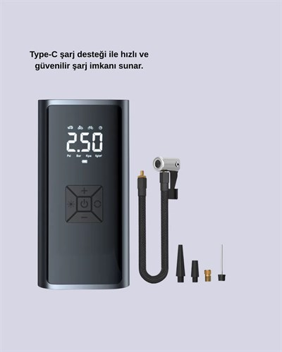 Kablosuz Kullanımlı Dijital Kontrollü Taşınabilir Şişirme Cihazı