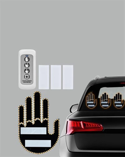 Kablosuz Kumandalı LED Jest Işığı – 3 Modlu Araba Arkası Mesaj Işığı, 203 LED ile Yüksek Parlaklık