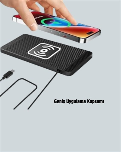 Kablosuz Manyetik Araç Şarj Pedi – Hızlı, Güvenli, Isınma Korumalı Tasarım