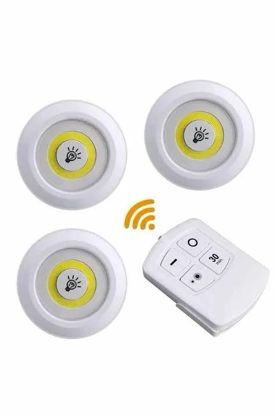 Kablosuz Pilli Işıldak Masa Lambası Mutfak Tezgah Altı Banyo Dolabı Dolap İçi