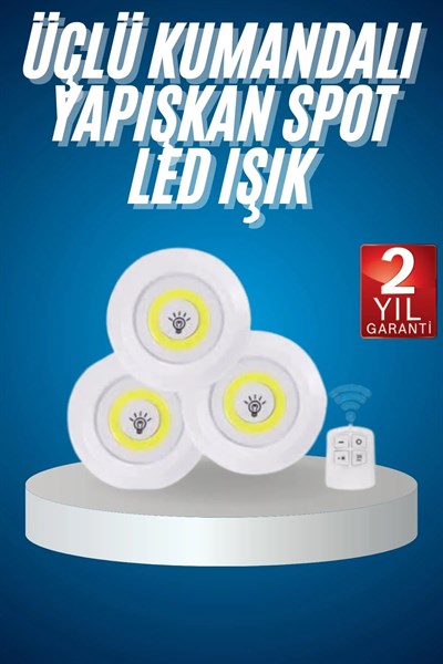 Kablosuz Pilli Işıldak Masa Lambası Mutfak Tezgah Altı Banyo Dolabı Dolap İçi