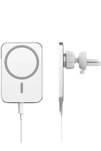 Kablosuz Şarj Aleti Magsafe Araç Içi Manyetik Şarj 15W İOS Uyumlu