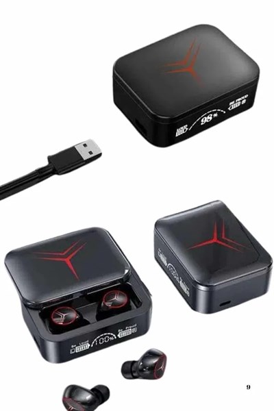 Kablosuz Şarj Göstergeli Powerbank Özellikli Bluetooth Kulaklık Çağrı Cevaplayabilen