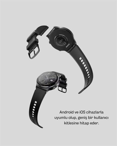 Kablosuz Şarjlı Bluetooth Görüşmeli Akıllı Saat – Android & iOS Uyumlu