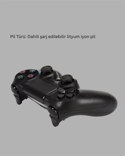 Kablosuz Titreşimli Oyun Kolu – PS4 Uyumlu Ergonomik Tasarım ve Uzun Pil Ömrü