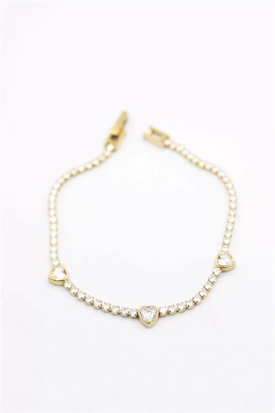 Kalp Bileklik - Altın