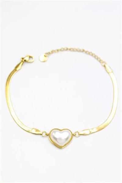 Kalp Bileklik - Altın
