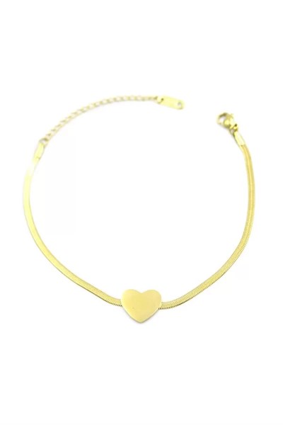 Kalp Bileklik - Altın