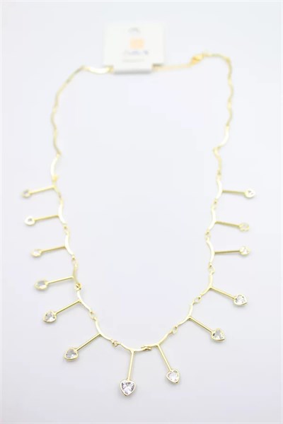 Kalp Sallantılı Kolye - Altın