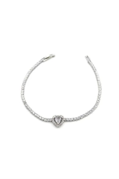 Kalpli Su Yolu Bileklik - Gümüş