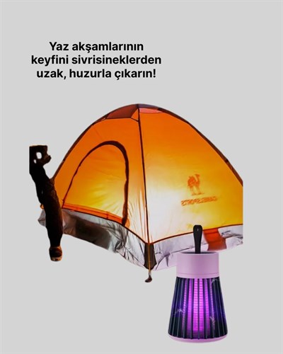 Kamp ve Bahçe İçin Şarjlı Böcek Kovucu Lamba
