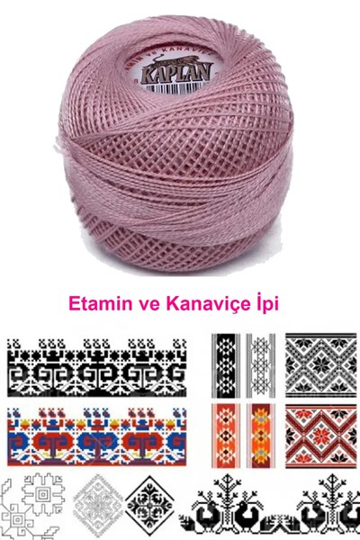 Kaplan Etamin Ve Kanaviçe İpi 8 No Kod/Renk: 202 - Royaleks