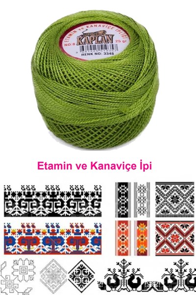 Kaplan Etamin Ve Kanaviçe İpi 8 No Kod/Renk: 3348 - Royaleks