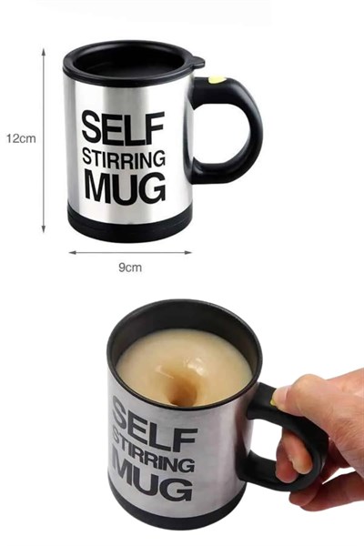 Karıştırıcı Özellikli Mikser Kupa Bardak Kompakt Taşınabilir Mug