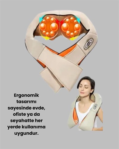 Kas Eklem Ağrılarına Ovmalı Isıtmalı Boyun Omuz Bel Masaj Aleti