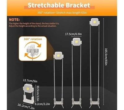 Katlanabilir Kamp Lambası Çok İşlevli Ultra Güçlü 4 Modlu Aydınlatma