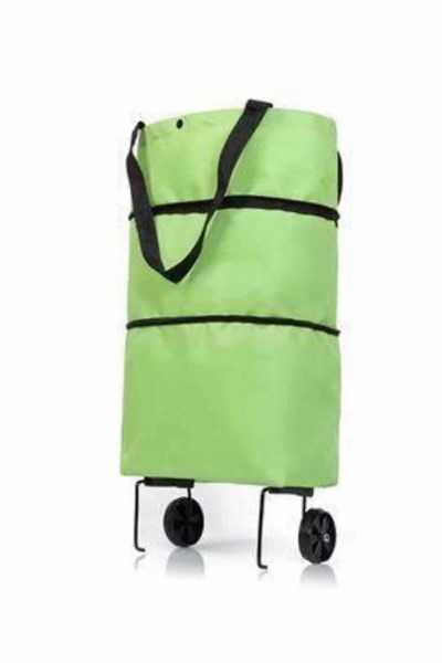 Katlanabilir Tekerlekli Pazar Market Çarşı Arabası Market Alışveriş Çantası