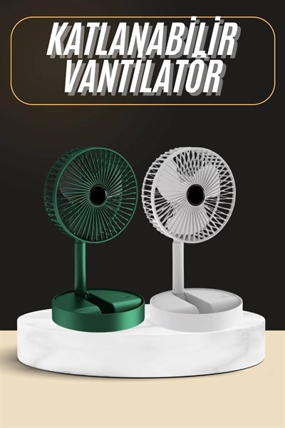 Katlanabilir Usb Şarjlı Masaüstü Soğutucu Mini Fan Telefon Tutucu